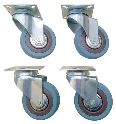 Produktbild von HABI Rollen Set 75 mm Lenkrollen 4 Stück