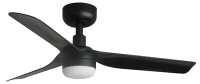 Image de Ventilateur de plafond à basse consommation avec éclairage LED et télécommande Mini Punt 90 cm Noir / Noir