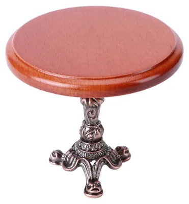 Obrázek produktu pro 1:12 Dům pro panenky, miniaturní model kulatého stolu, mini nábytek, model, hračka, příslušenství, kulatý