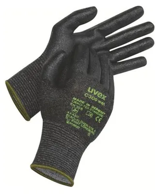 Productafbeelding van Uvex C300, nat, zwart, grijs, volwassenen, volwassenen, uniseks, 1 stuk, polyethyleen, viscose, polyamide, glasvezelversterkt kunststof