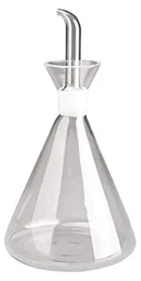 Ölflasche aus Glas/Edelstahl, 250 ml, 19x9x9 cm