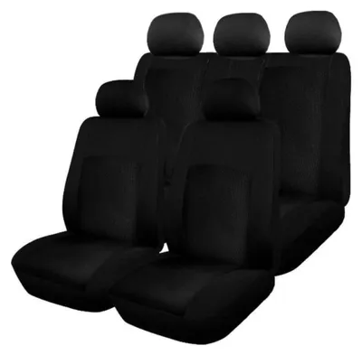 Obrázok produktu pre Kompletná sada poťahov na sedadlá pre Dacia Logan I (2004–2012) a Dacia Logan II (od roku 2012), čierna