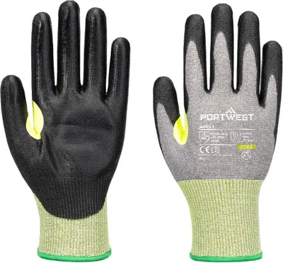 Immagine prodotto di Guanto antitaglio Cs E15Poliuretano- Taglia Xs - Grigio/Nero - Portwest