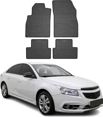 Zdjęcie produktu dla 2012-2019 Gumowe dywaniki podłogowe Chevrolet Cruze czarne 4 szt
