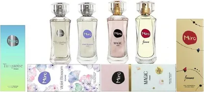 Produktbild von Miro FEMME 4 tlg. Parfum Collection für Damen (4x50 ml EdP, verschiedene Düfte)