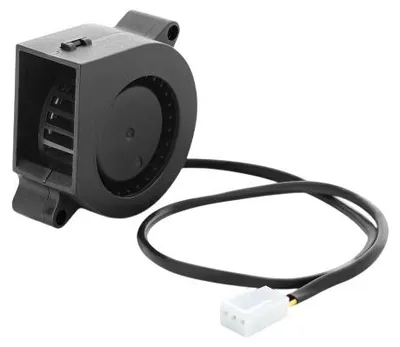 Produktbild von DeLOCK Radiallüfter / Lüftergebläse 12 V DC 40 x 40 x 20 mm mit 3-Pin Lüfteranschluss, schwarz, Kühlgebläse, 3 m³/h, Kunststoff, Schwarz, 1 Stück(e)