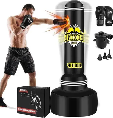 Obrázok produktu pre Ťažký boxovací vak s boxerskými rukavicami a vzduchovým kompresorom