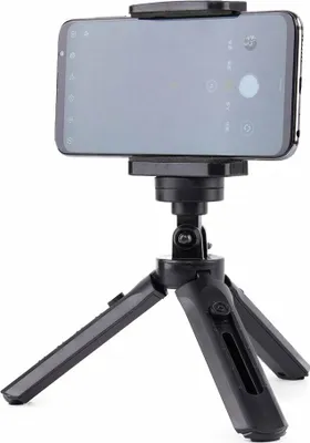 Produktbild von Mini-Telefonständer Kamera-Stativ Selfie-Stick GoPro Griff schwarz