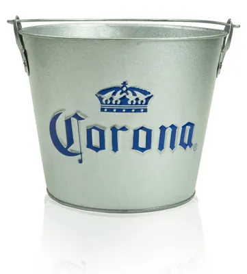 Produktbild von Corona Metall Eiseimer 5l Flaschen Getränke Kühler Eiswürfel Behälter Ice Bucket