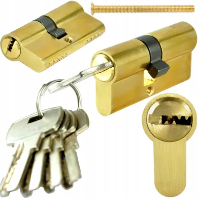 Produktbild von Handmet Türzylinder Messing 30/35 mit 5 Schlüsseln
