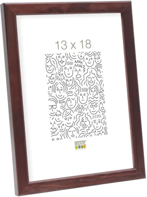 Zdjęcie produktu dla Deknudt S41J drewniana ramka na zdjęcia ciemnobrązowa 15x20 cm