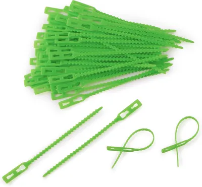 Imagen del producto de Soportes de plástico para plantas, 130 mm, 50 unidades, reutilizables, para jardín y plantas