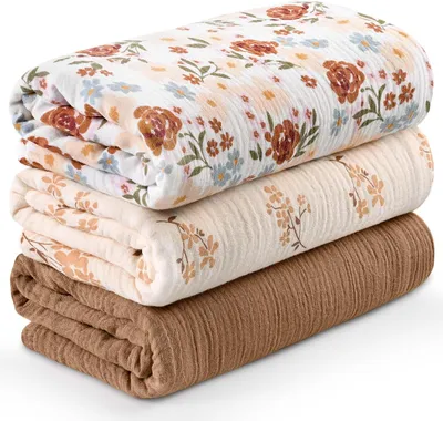 Produktbild von Baumwoll-Windelsäcke für Babys – Musselin – 3er-Pack – 95x100 cm