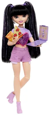 Produktbild von Mattel HYC24 - Barbie - Dream Besties - Modepuppe mit 11 Zubehörteilen, Renee