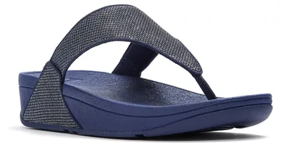 Produktbild von FITFLOP Lulu Shimmerglitz Zehenstegsandalen DUNKELBLAU 40