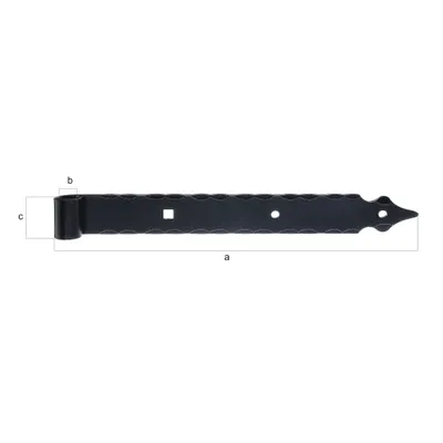 Obrázek produktu pro Roletová páska Alberts černá role Ø16 mm velikost 820 x 45 mm
