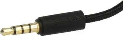Produktbild von vhbw Audio AUX Kabel kompatibel mit Logitech G Pro X, G233, G Pro, G433 Kopfhörer - Audiokabel 3,5mm Klinkenstecker, 200 cm Schwarz