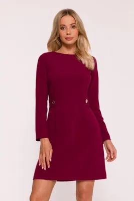 Produktbild von Stylove Minikleid für Frauen Kshitip S419 bordo M