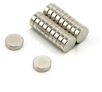 Produktbild von 10 Stück Neodym-Scheibenmagnete Ø10x3mm mit einer Haftkraft von 2,0 kg