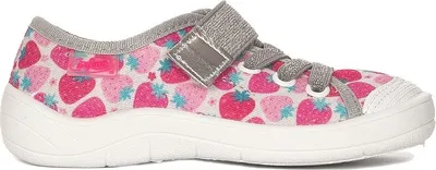 Produktbild von BEFADO Mädchen Sneakers Klettverschluss Erdbeeren Rosa 29