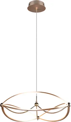 Image de Lampe LED suspendue CHARIVARI gold Trio 321210108