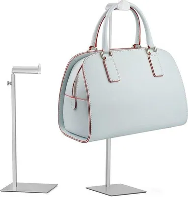 Produktbild von Famanu Handtaschenständer verstellbar - Metallisch Silber, Pack von 2