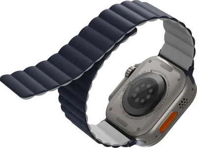 Produktbild von Uniq Revix Reversible Magnetarmband fr Apple Watch 42/44/45/Ultra 49mm blau/grau