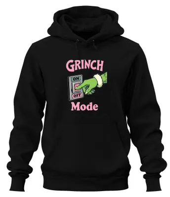 Immagine prodotto di GRINCH Fashion Christmas Grumpy Funny Gift Christmas Humour Felpa con cappuccio Unisex, Nero, L
