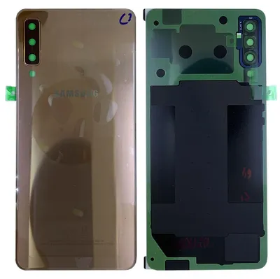 Produktbild von Samsung GH82-17829C Akkudeckel Deckel für Galaxy A7 2018 A750F + Klebepad Gold