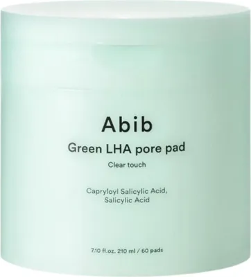 Zdjęcie produktu dla Abib Green LHA Pore Pad Clear Touch 60 szt - płatki oczyszczające do twarzy