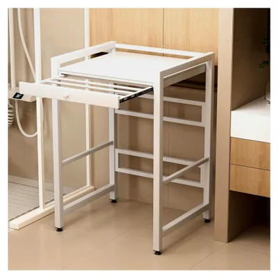 Produktbild von Waschküchen-Aufbewahrungsregal – höhenverstellbares Metallregal für über der Waschmaschine/Trockner, 62 x 72 cm