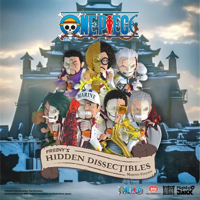 Immagine prodotto di One Piece Freeny's Hidden Dissectables Marines Edition 4 inch Vinyl Figure Blind Box Display (6)