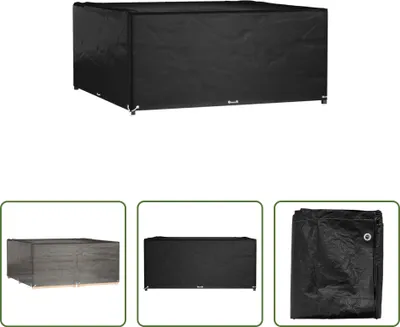 Zdjęcie produktu dla The Living Store Pokrowiec na meble ogrodowe 16 oczek 205x205x90 cm Kwadratowy