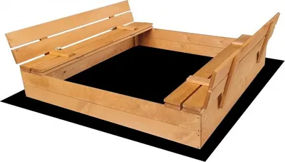 Obrázok produktu pre Drevené pieskovisko s lavičkami impregnované 120cm