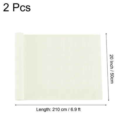 Produktbild von 2 Stš¹ck Krepppapier Cremewei?, 2.1m x 122m Floristen Krepp Papier Bunt fš¹r Handwerke, Party, Schulpapier, Kr?uselpapier, Verpackung, Blumen DIY