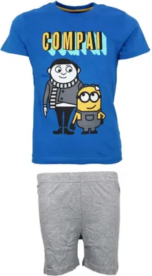 Produktbild von Die Minions Gru Kinder Jungen Pyjama Schlafanzug Baumwolle – Blau / 122