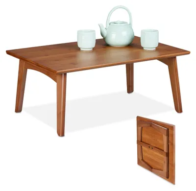 Productafbeelding van Opklapbare salontafel met notenhoutlook