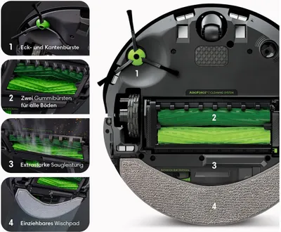 Zdjęcie produktu dla iRobot Roomba Combo j7 Bagless Black  Stainless steel