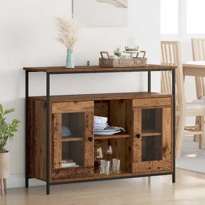 Immagine prodotto di vidaXL Credenza in legno recuperato 100 x 35 x 80 cm materiale a base di legno