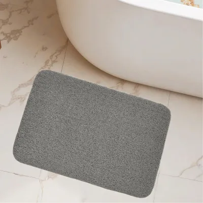 Produktbild von PVC-Luffa-Badematten, rutschfeste Matte, Luffamatten für Dusche und Badezimmer (grau, 39 x 60 cm)