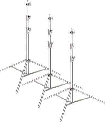 Produktbild von Lichtstativ, höhenverstellbar, langlebige Edelstahlkonstruktion, 3x280CM