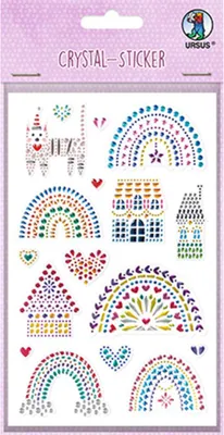 Produktbild von URSUS Crystal-Sticker Regenbogen