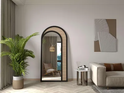 Produktbild von Skye Decor, Moderner cheval Spiegel in Schwarz, 80 x 170 cm | 100% MDF, Wandmontage möglich | Stilvolles Design für Ihr Zuhause, Elegant und Funktional