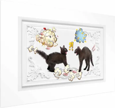 Produktbild von Posterpapier Poster - Cat Fight 42x29.7 cm Tiere g-C-0103-ao-a