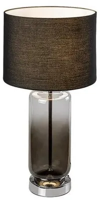 Productafbeelding van Rabalux 74049 Tafel lamp, rookglas, metaal/glas, fitting E27