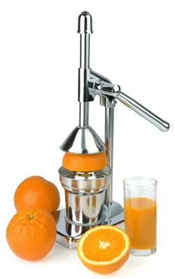 Obrázek produktu pro Kézi citrusprés Rosberg R51161A, Acél, Csúszásmentes talp, Ezüst
