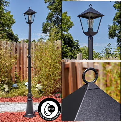 Produktbild von Bormida Wegeleuchte aus Metall/Glas in Schwarz/Klar