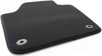 Immagine prodotto di Tappetino lato guida adatto per Skoda Rapid (tutti) Tappetino lato guida in velours, nero, attacco