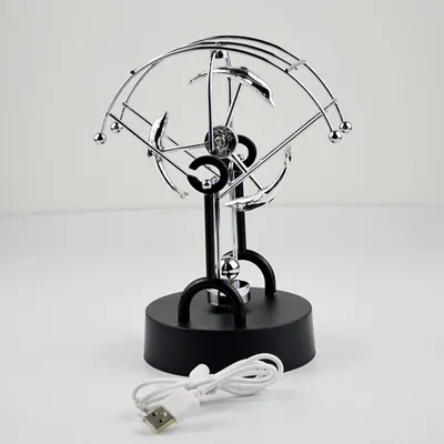 Zdjęcie produktu dla Wahadło elektryczne Newton Fizyka Wahadło Uroczy Delfin Figurka Ozdoba Wieczysty Ruch Szczęście Zabawka Dekoracja Domowe Biuro