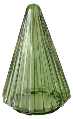 Image de Arbre de Noël TOVLA, figurine en verre transparent, 9,5 cm